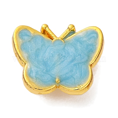 Подвески из латуни с покрытием стойки и искусственным жемчугом из АБС-пластика KK-S406-06A-1