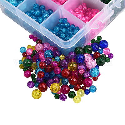 1920~2480шт 3 стиля окрашенные распылением хрустящие стеклянные бусины CCG-CJ0001-05-1