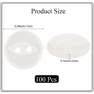 100 шт. пуговицы из смолы с 2 отверстиями BUTT-CY0001-23A-1