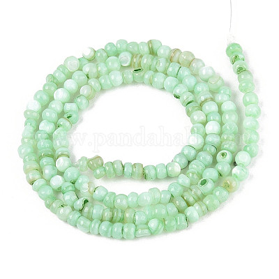 Натуральные пресноводные окрашенные бусы из ракушек SHEL-T020-29B-03-1