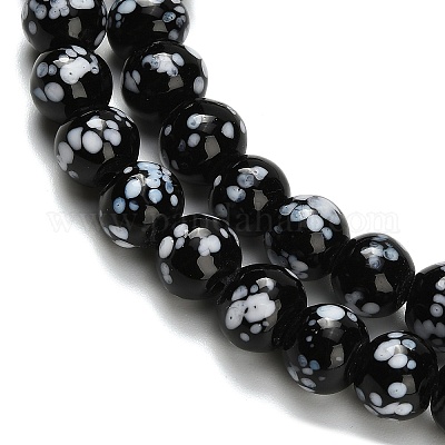 Бусы лэмпворк ручной работы&nbsp;LAMP-H071-01B-06-1