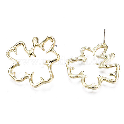 Серьги сплава EJEW-T013-02LG-RS-1