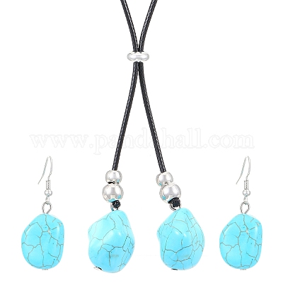 Комплекты из ожерелий и серег-подвесок из сплава FS-WG3CE4D-03-1