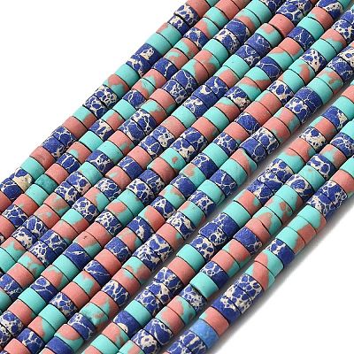 Окрашенные синтетические нити из имперской яшмы G-Z089-A03-J-1