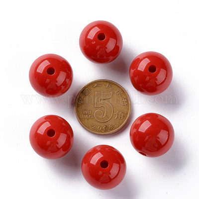 Непрозрачные акриловые бусины MACR-S370-C16mm-A14-1