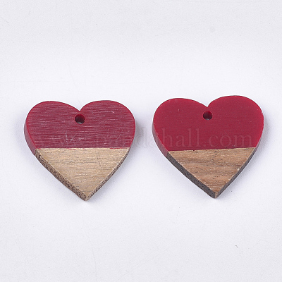 Подвески из смолы и ореха X-RESI-S358-81B-1