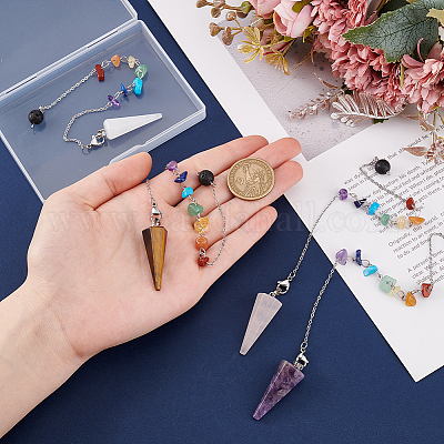 Конус натуральный драгоценный камень остроконечный биолокационный маятник PALLOY-GO00017-1