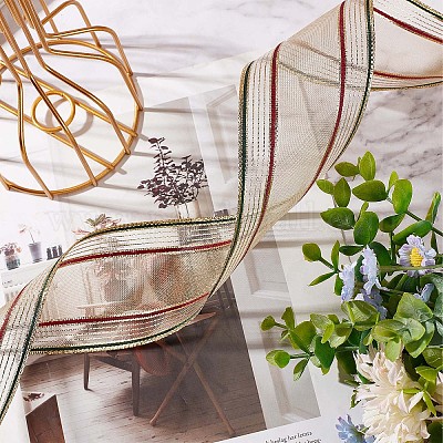 Ленты из полиэстера в полоску OCOR-WH0060-43-1