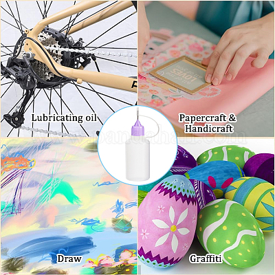 18 шт. 6-цветный пластиковый контейнер для жидкого клея AJEW-GF0009-55A-1