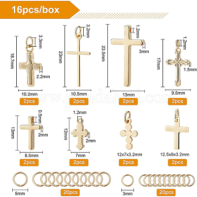 16шт 8 латунные подвески KK-BC0002-81-1