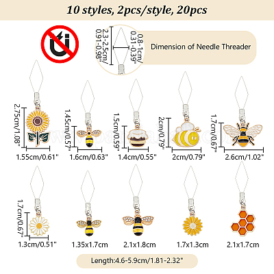 20 шт. 10 шт. резьбонарезных головок из нержавеющей стали 304 DIY-AB00046-1