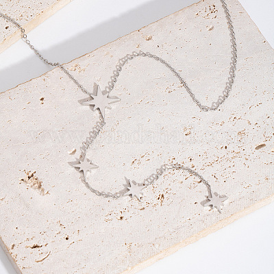 Подвеска-звезда из нержавеющей стали y ожерелья для женщин YU7492-2-1