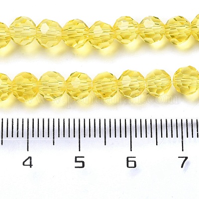 Прозрачные стеклянные бусины EGLA-A035-T6mm-D03-1