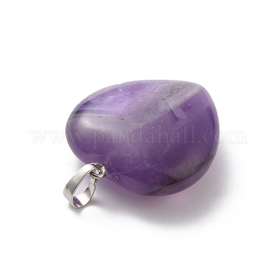 Подвески из натурального аметиста  G-B042-02P-05-1