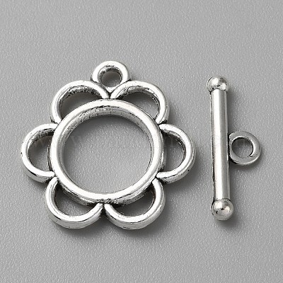 Сплавочные застежка тоггл тибетского стиля FIND-CJC0011-25D-1