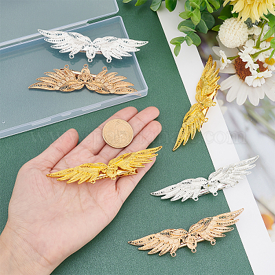 6 шт. 3 цвета сплава заколки для волос из кожи аллигатора FIND-PH0006-64-1