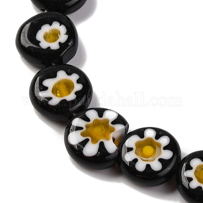 Ручной работы millefiori стеклянные бусины нитки LAMP-G164-04J-1