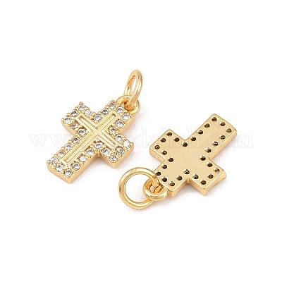 Латунные микро проложить кубического циркония подвески KK-G544-20G-1