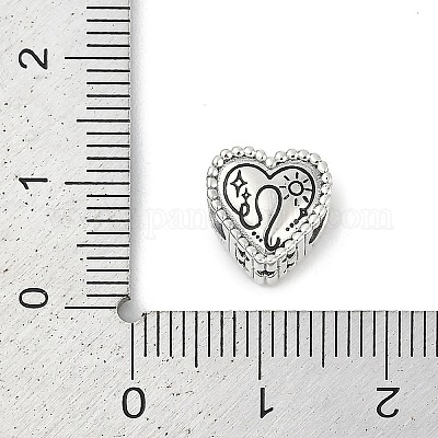 925 стерлингового серебра европейских бисер STER-R005-02AS-05-1