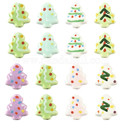 16шт 7 цвета фарфоровые бусины ручной работы PORC-FS0001-42-1