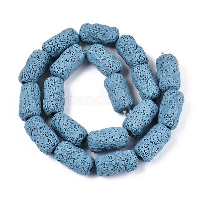 Бусы из натуральной лавы G-N257-14A-01-1