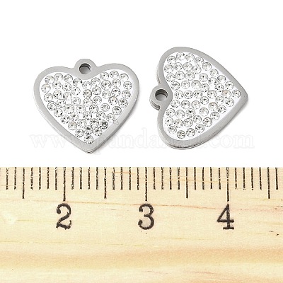 201 подвеска из нержавеющей стали со стразами STAS-V005-05P-02-1