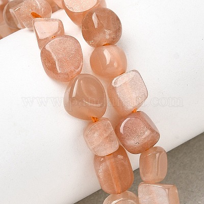 Натуральный персиковый лунный камень G-P601-A19-02-1