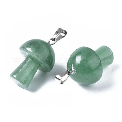Естественный зеленый авантюрин подвески G-N0325-10G-1
