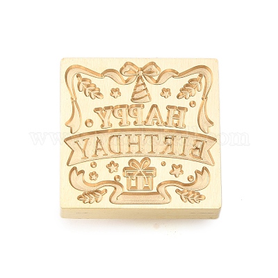 Золотые тона сургучной печати AJEW-U008-02G-19-1