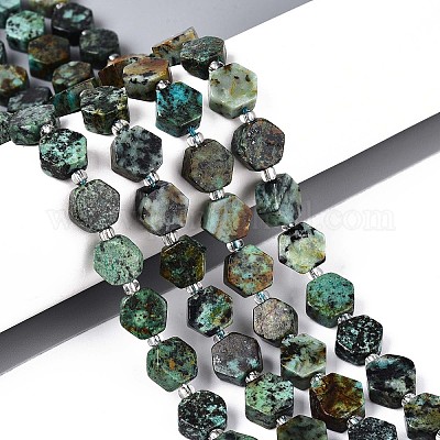 Бусы натуральная африканская бирюза (яшма) G-P534-A26-01-1