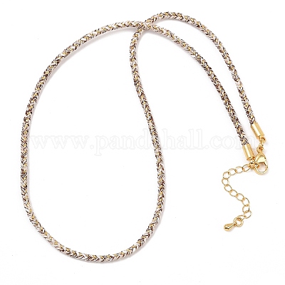 Изготовление ожерелий из круглого нейлонового хлопкового шнура диаметром 2.5 мм NJEW-C106-01G-09-1