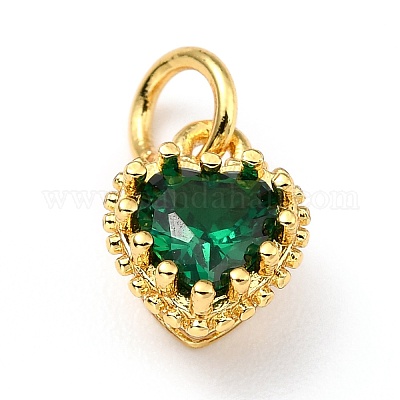 Кулоны из латуни ZIRC-D120-02G-02-1