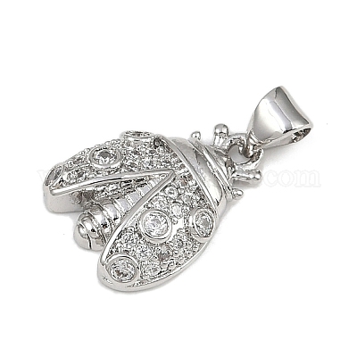 Латунные микро проложить кубического циркония подвески KK-A260-07E-P-1