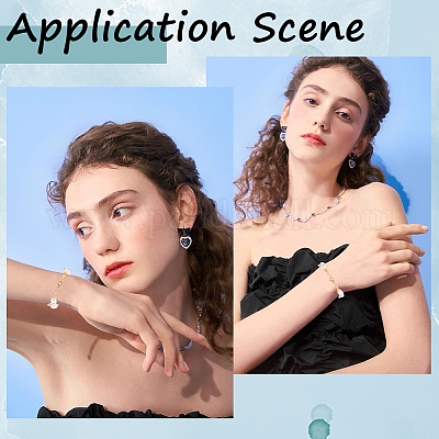 40 шт. латунные наконечники для бусин KK-BBC0010-54-1