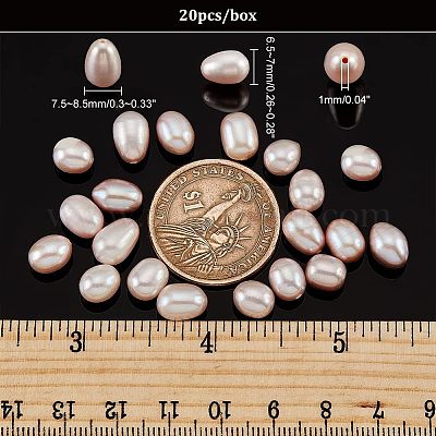 Естественный культурный жемчуг пресноводных PEAR-NB0001-91A-1