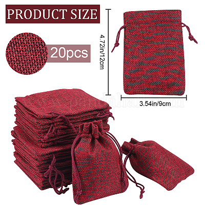 Мешки мешка шнурка упаковки мешка мешка имитационные полиэфирные ABAG-BBC0001-02A-04-1