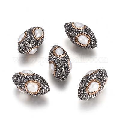 Бусины со стразами RB-E540-01-1