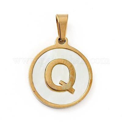 Вакуумное покрытие pvd нержавеющая сталь 304 с подвесками из белой ракушки STAS-G268-01Q-G-1