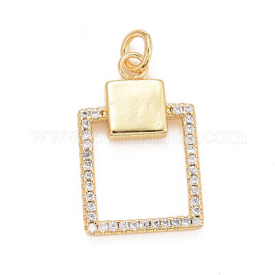 Кулоны из экологически чистой латуни с микропаве и кубическим цирконием KK-M225-05G-1