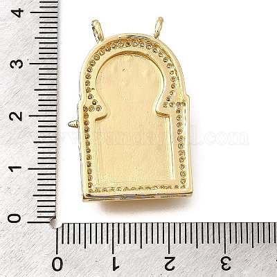 Латунные микро проложить кубического циркония подвески KK-Z125-26G-1