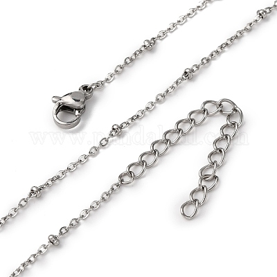 Ожерелья-спутнички из нержавеющей стали 304 толщиной 2.5 мм NJEW-T016-25P-1