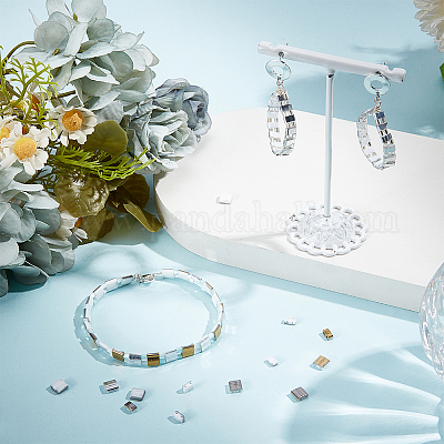 450 шт. 6 вида непрозрачных стеклянных бусин SEED-CN0001-24-1