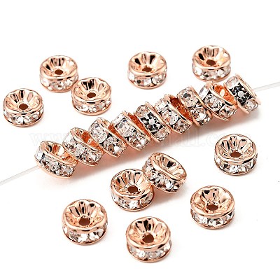 Латунные бусины разделители для поставки стразов X-RB-A014-Z8mm-01RG-NF-1