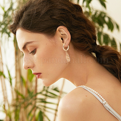 12 шт. фурнитура для сережек-колец Huggie Hoop из нержавеющей стали 6 размера 201 STAS-UN0045-55-1