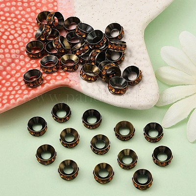 Латунные бусины разделители для поставки стразов RB-A020-10mm-15AB-1