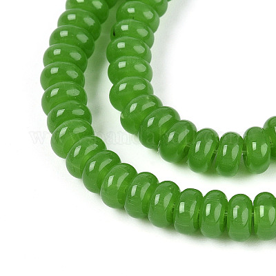 Имитация нефритовые четки стекла&nbsp;GLAA-ZX008-6mm-17G-1