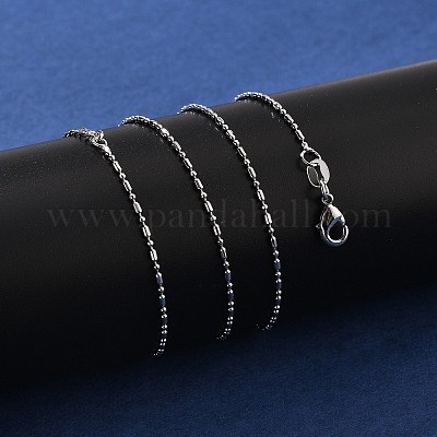 Ожерелья из латунной шариковой цепи KK-P304-03P-1