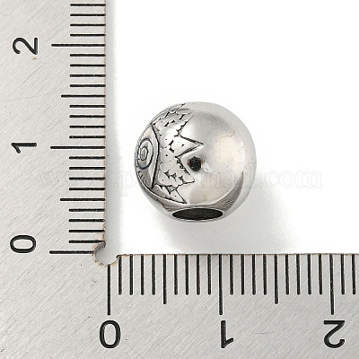 304 нержавеющая сталь эмалированные европейские бусины STAS-U005-08P-1