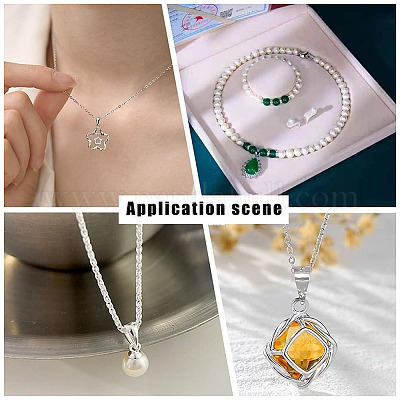 100 шт. латунные защелки на дужках KK-ME0002-95S-1