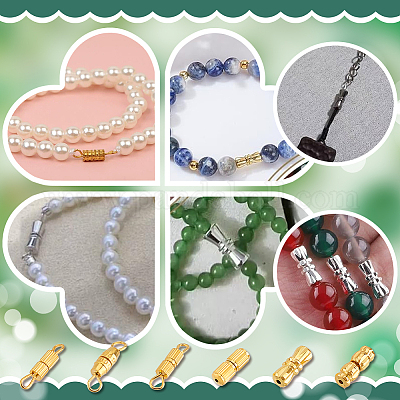 120шт 6 стиля латунные винтовые застежки KK-PH0010-75-1